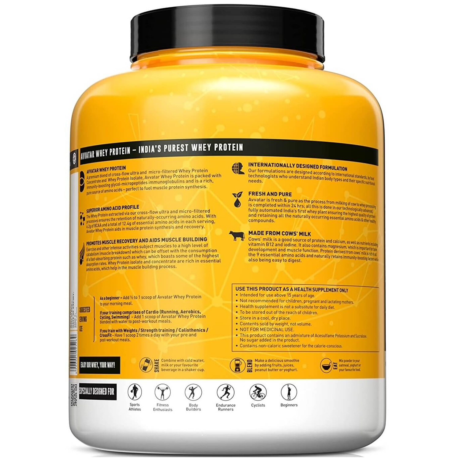 AVVATAR 100% WHEY PROTEIN | 2Kg | Malai Kulfi Flavour