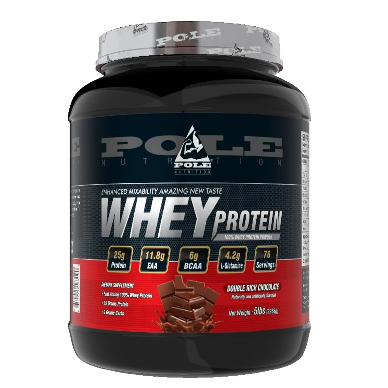 POLE NUTRITION 100%WHEY PROETIN | 5LBS | Chocolate Flavour