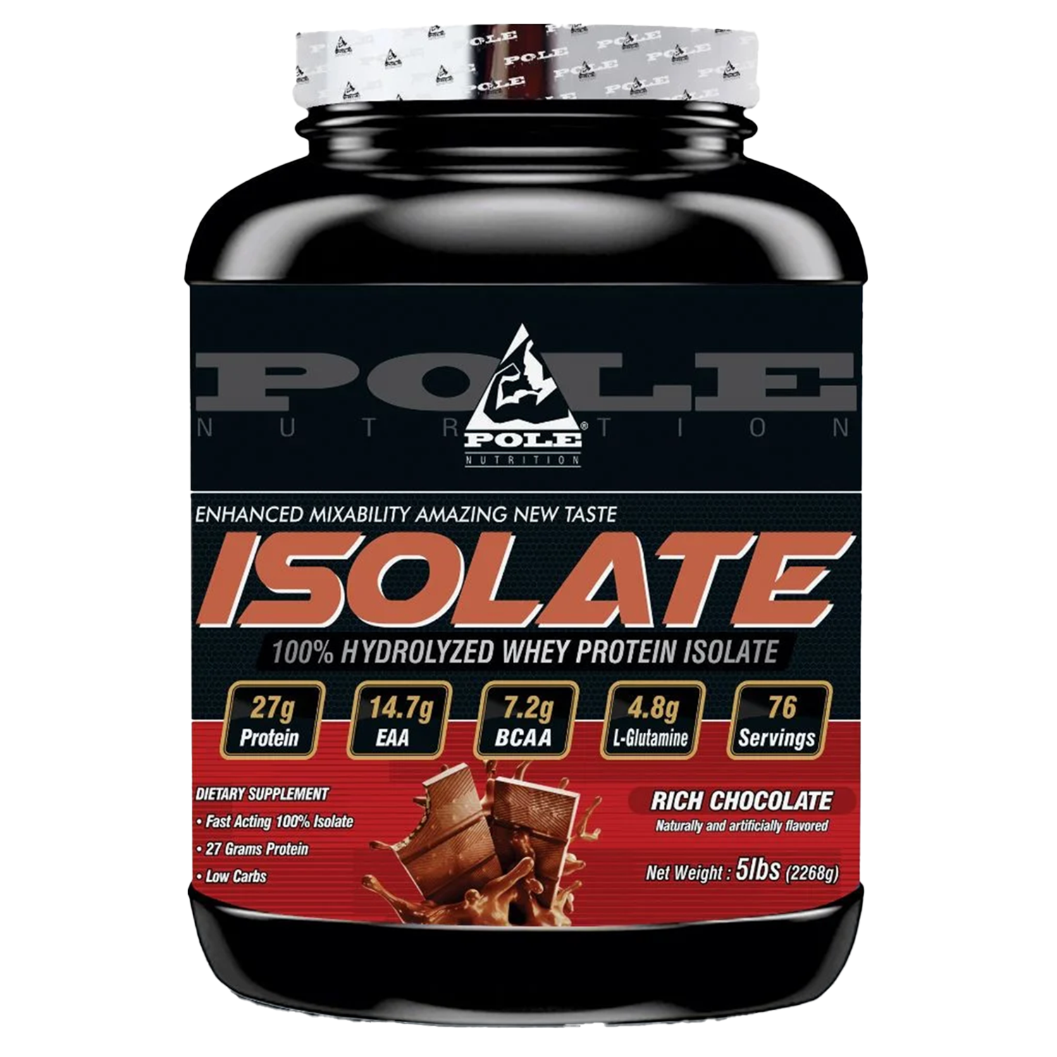 POLE NUTRITION ISOLATE 100% HYDROLYZED WHEY PROTEIN | 5LBS