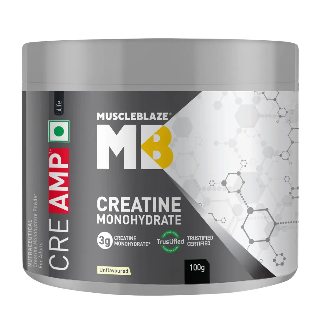 MuscleBlaze - Creatine Monohydrate - for Quick muscle recovery during exercise - Unflavoured,100 gm