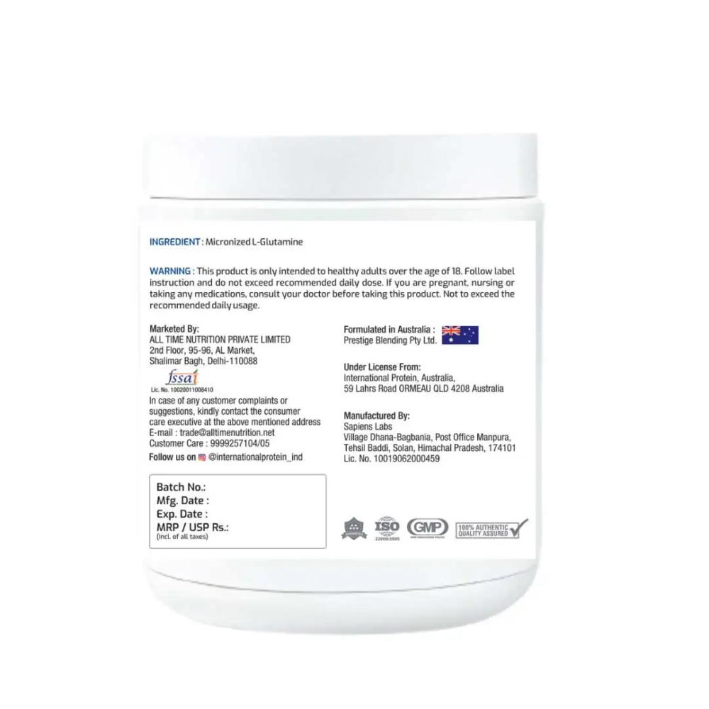 International Protein Creatine Monohydrate 250g 83 Servings Unflavored