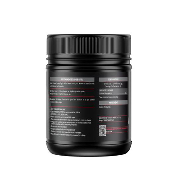 Creatine Monohydrate, Labdoor USA Certified Creatine (Unflavoured, 250 g / 0.55 lb, 83 Servings)