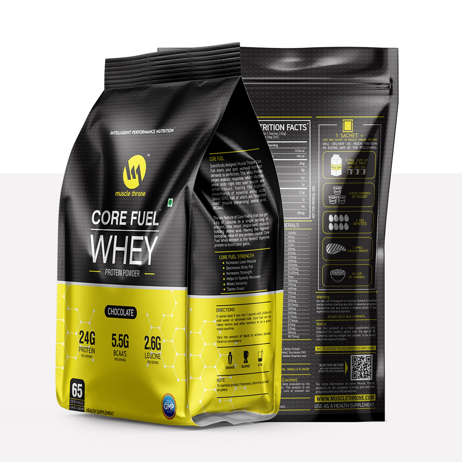 MUSCLETHRONE COREFUEL WHEY PROTEIN WITH SHAKER  2KG