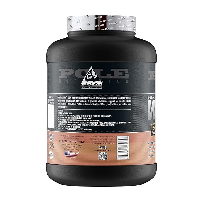 POLE NUTRITION 100%WHEY PROETIN 5LBS 76 serving