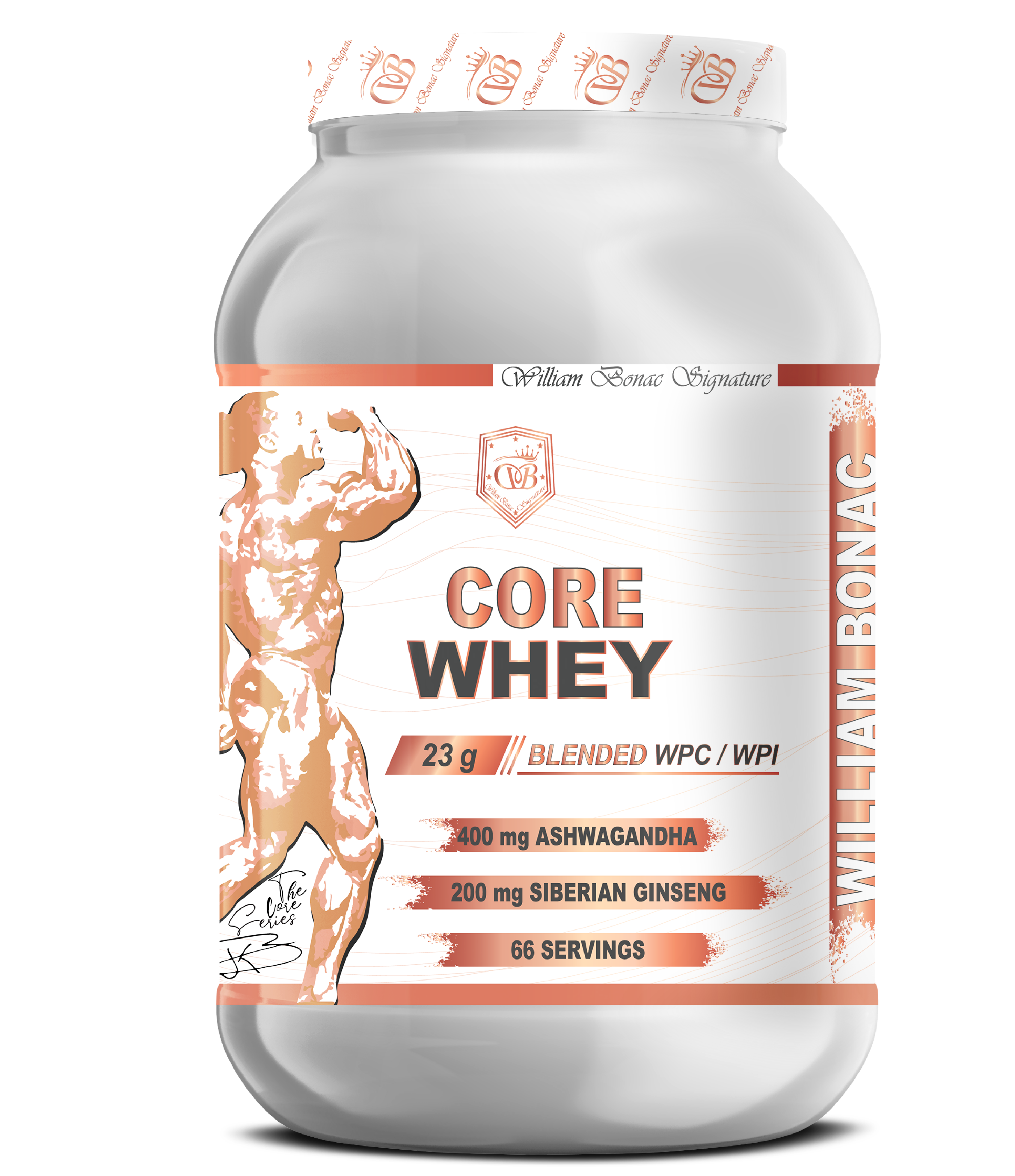 William bonac signature series Core whey 1.8kg. 60 servings